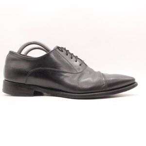 Barrett Black Leather Cap Toe Oxfords Shoes Men’s Size UK 7.5 Made Italy